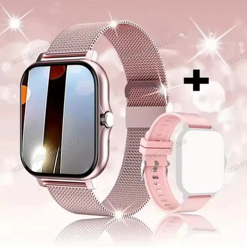New Smart Watch Android Phone 1.44''Inch Color Screen Bluetooth Call Blood Oxygen/Pressure Monitoring Smart Watch Women Men HT30