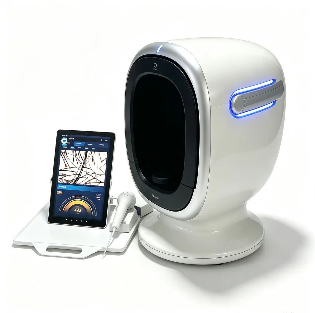 O1pro Portable 3D AI Scanner Facial & Scalp Dual Use Analysis Machine Professional Skin Condition Detector Beauty Salon Device