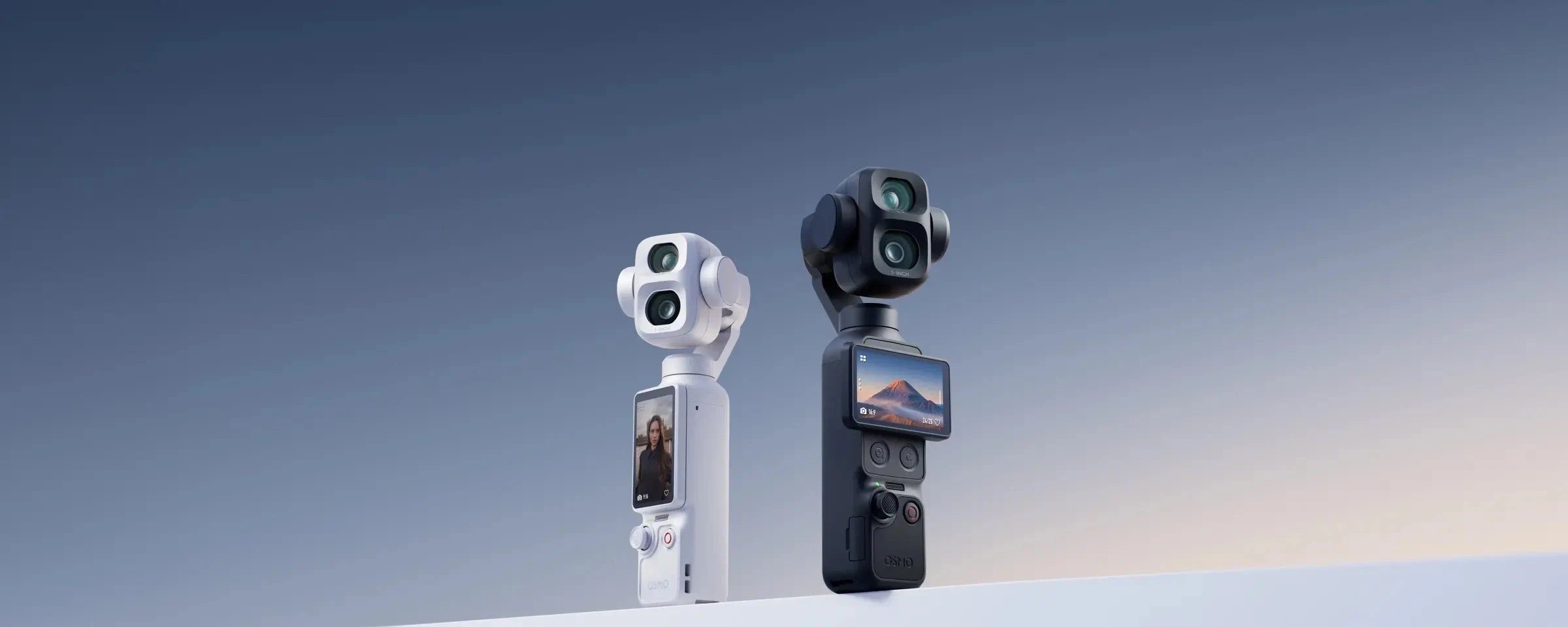 DJI Osmo Pocket 4P Vlog Combo Dual Cameras, Cinematic Shots Near & Far Enhanced 1-Inch CMOS New D-Log 2, Light & Shadow Precision