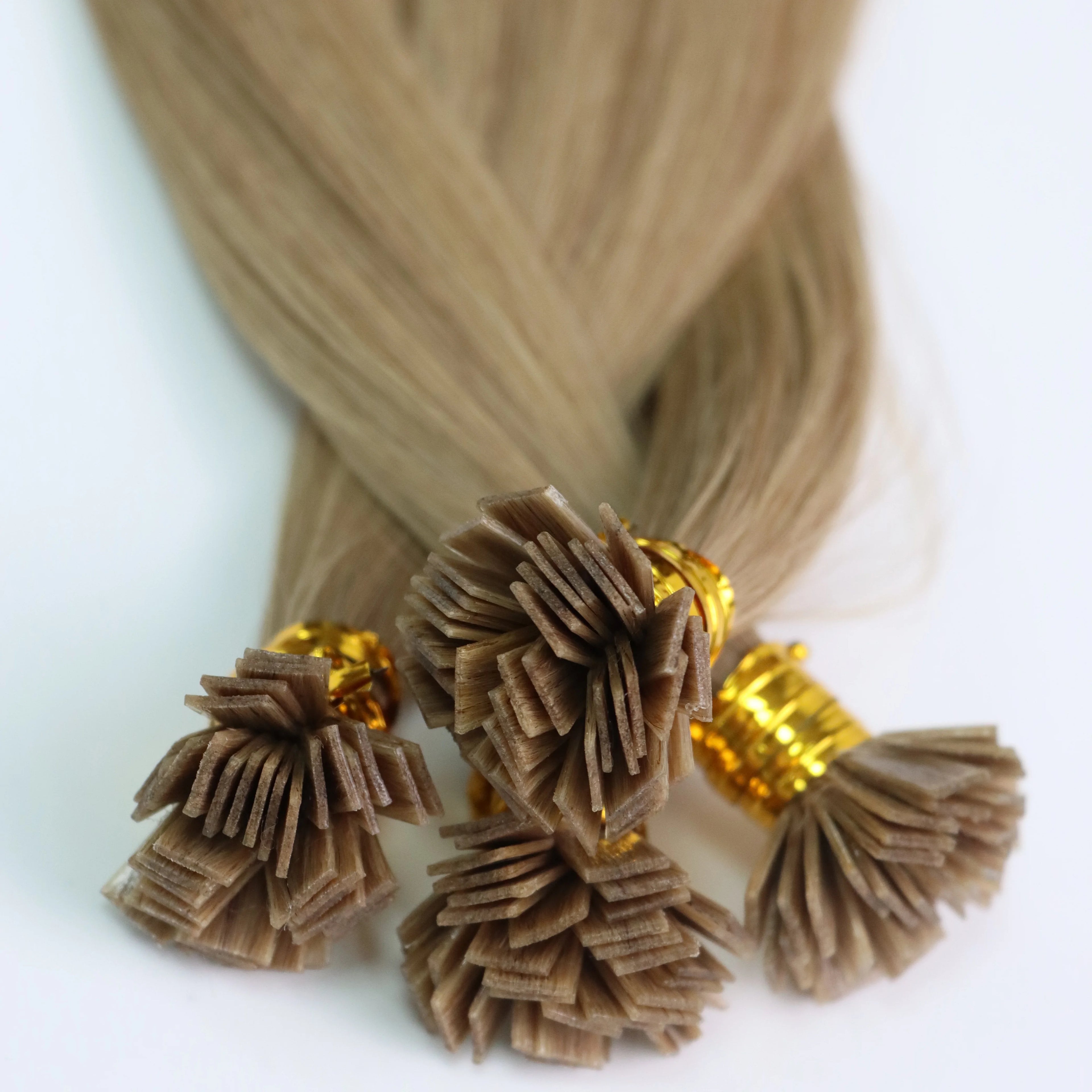 Wholesale K-Tip Vietnamese Virgin Remy Human Hair Extensions Premium Double Weft Bundles Custom Colors Textures Cuticle Aligned