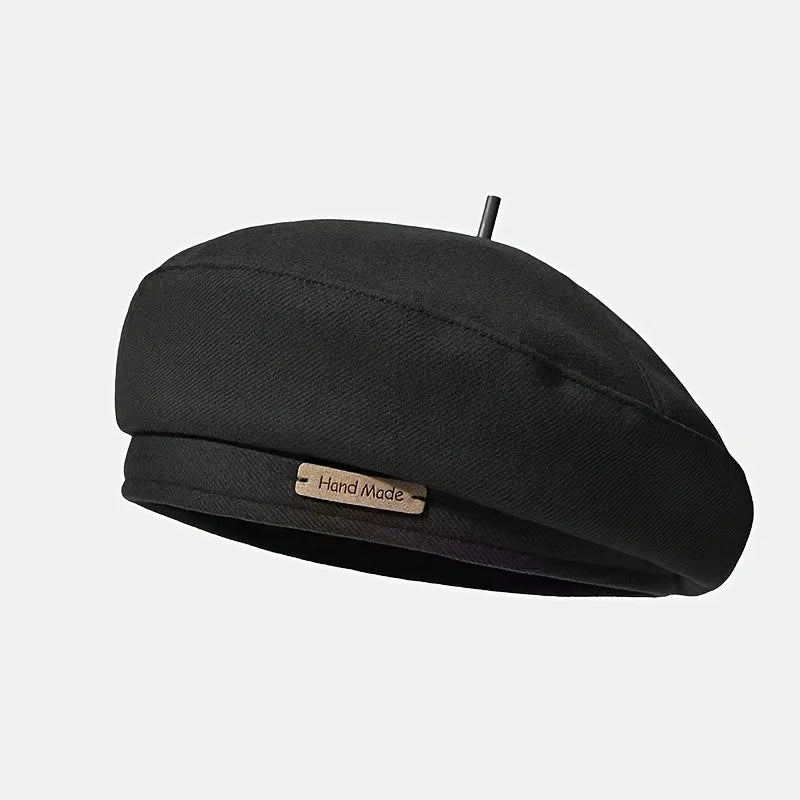 Maillard Style French Beret Hats for Women Beige Beret Hat Solid Color Cotton Beret Cap for Womens Girls Lady