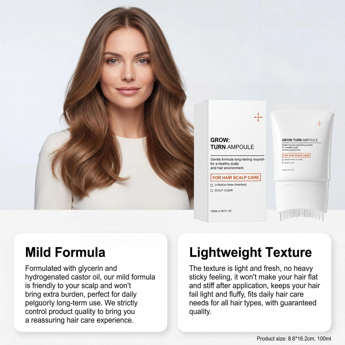 Volumizing Hair Serum Repair Damaged Hair Promotes Hair Growth Reduce Hair Loss Improve Scalp Environment Scalp Massage Ampoule