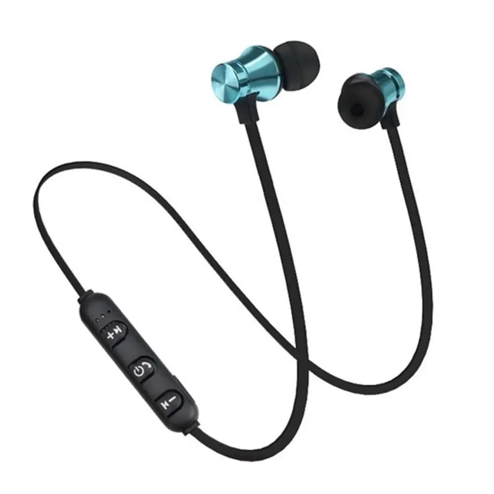 Magnetic Wireless Bluetooth Stereo Music Earphone In-Ear Headset Sport Earbud Earpiece With Microphone For iPhone Xiaomi Huawei