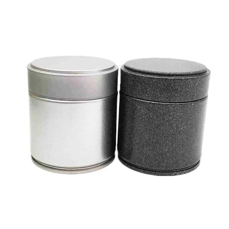 1 Pcs Portable Mini Matcha Powder Can Thick Tinplate Tea Sealed Jar Spice Storage Box Container Box Kitchen Gadgets Household