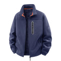 Winter Polar Fleece-Lined Jacket Men Thickened Windproof Stand-Collar Cardigan Jacket Casual Outdoor Embroidered Men's Warm Coat