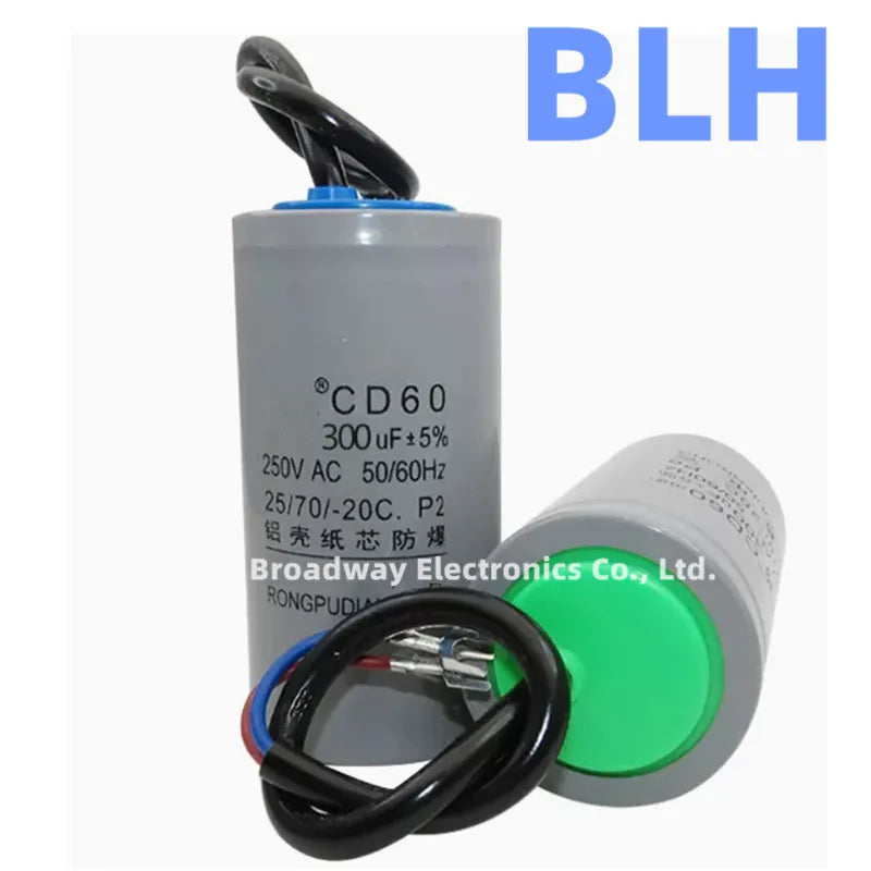 3KW high-power motor starting capacitor CD60 250V 250VAC 300UF 450V 450VAC car wash machine
