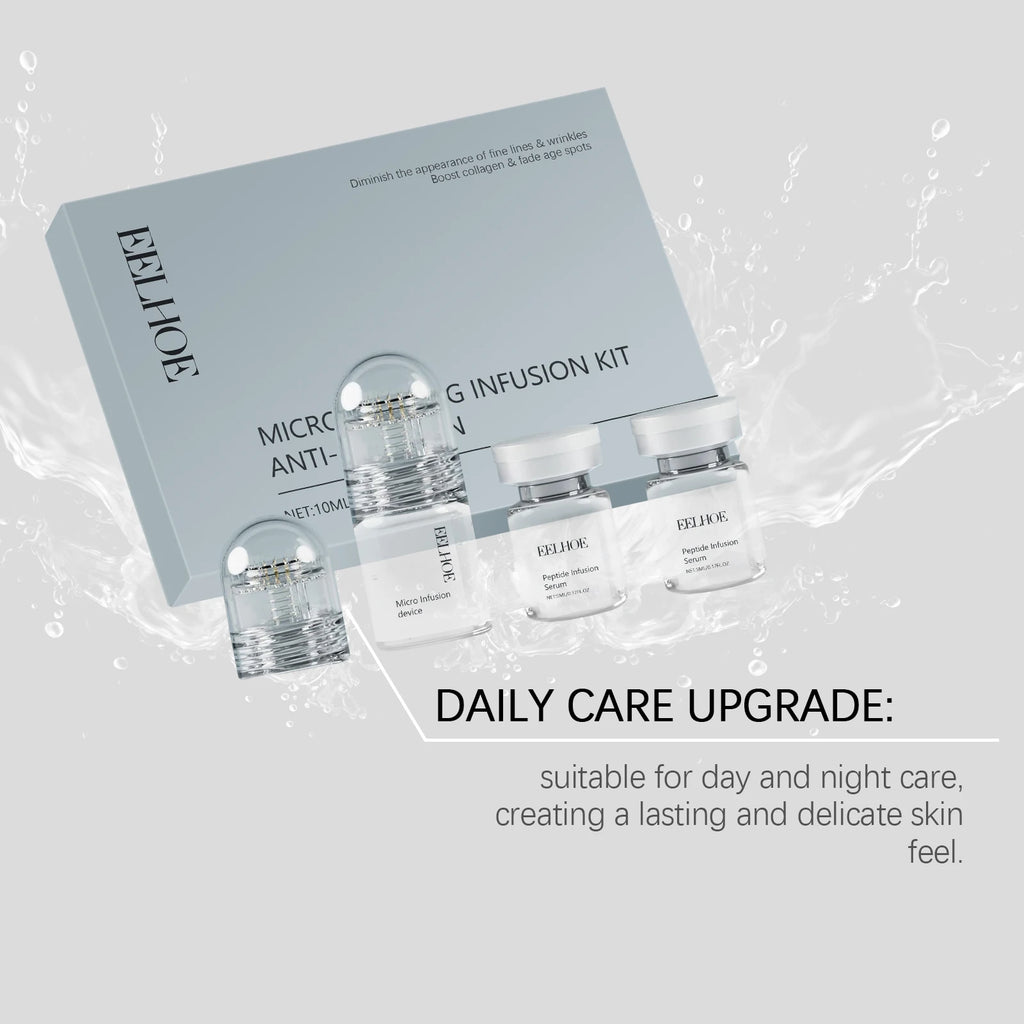 Hyaluronic Acid Facial Kit Hydrating Serum Roller Delicate Firming Facial Skin Smoothing Nourishing Skin Daily Care Essence Set