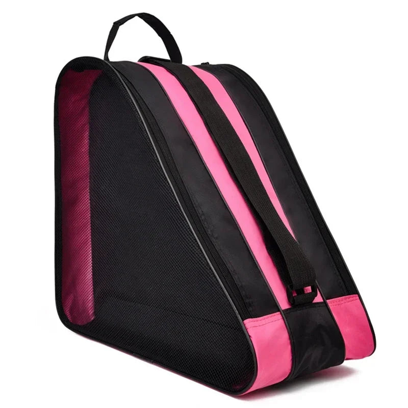 Portable Roller Skates Bag Ice Skating Shoes Cover Large Capacity Breathable Kids Inline Skates Storage Bag Skating Shoes Bags