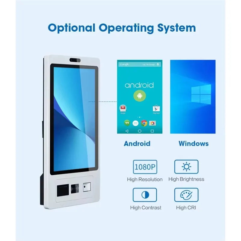 Restaurants POS Terminal Ordering Kiosk Smart Digital Kiosk Machine Service Payment Self-service Kiosk