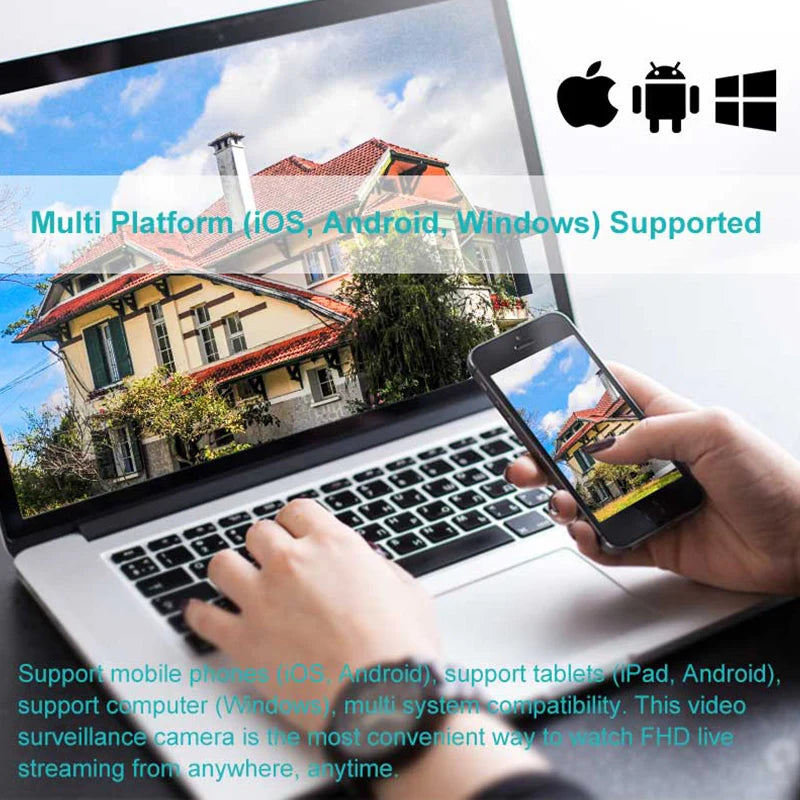 4K 8MP CCTV IP Camera Smart Wifi PTZ Camera 5x Digital Zoom AI Human Detection ONVIF Wireless Home Security Protection iCsee