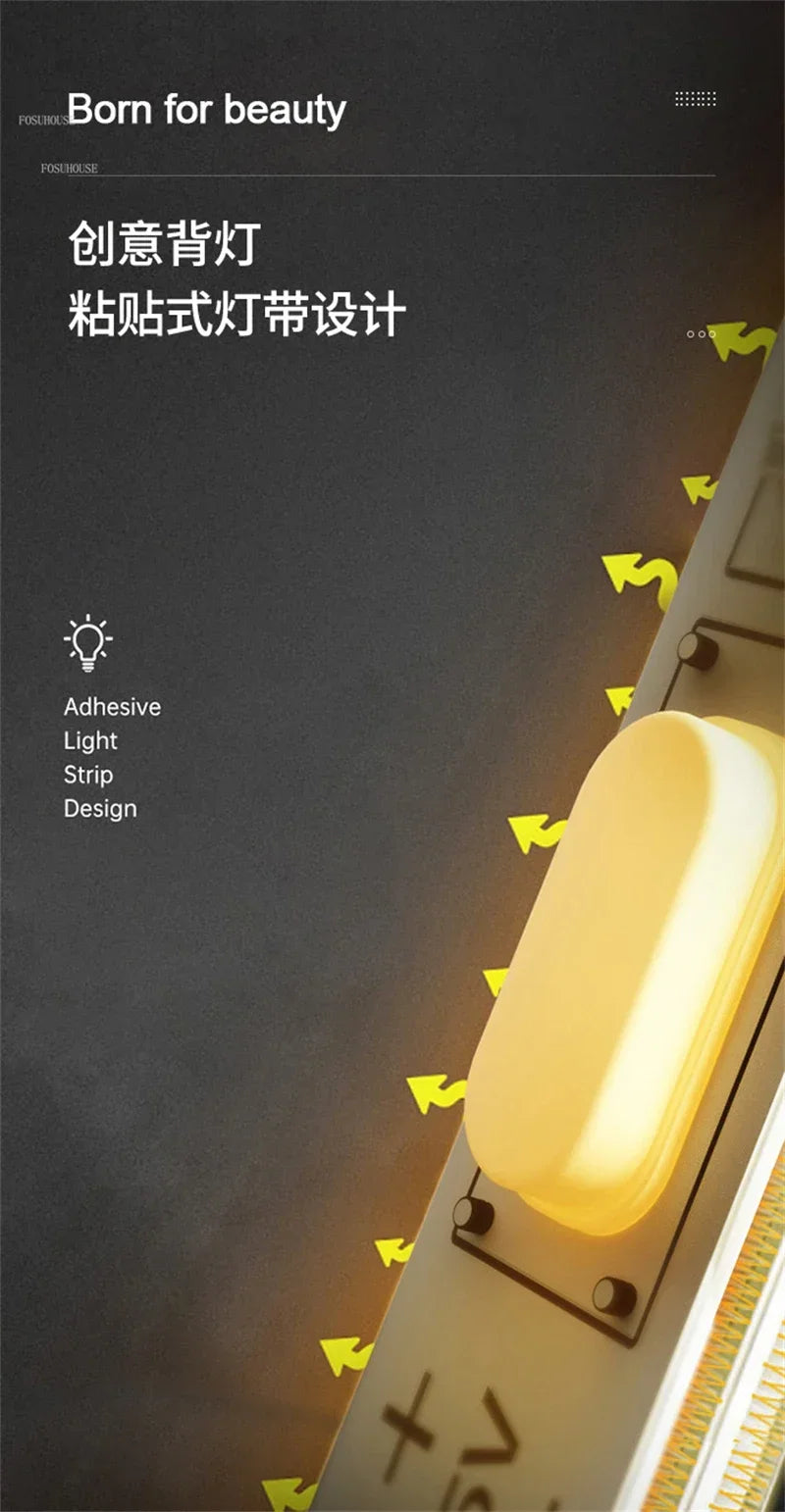 Light Luxury Wall Clocks Creative Home Decor Nordic Simple Living Room Home Wall Clock Luxury Designer Smart Models with Lights