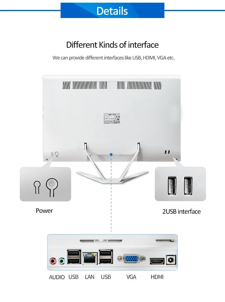 In Gaming Pc Intel Processors Core I7 16gb+512gb Oem Computer All In One Pc For Student And Caompany