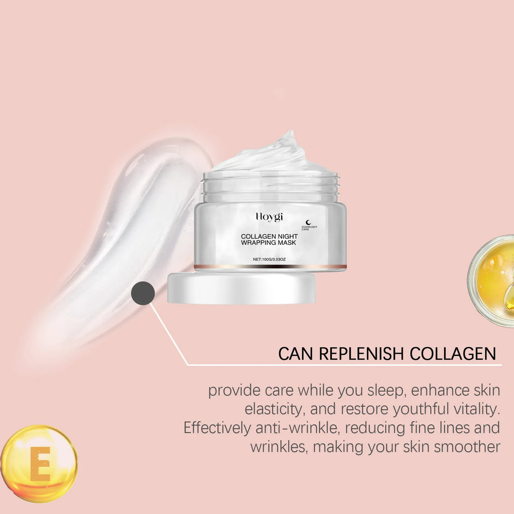 Collagen Mask Anti-aging Fade Fine Line Shrink Pores Firming Lifting Collagen Protein Skin Replenishment Moisturizing Jelly Mask