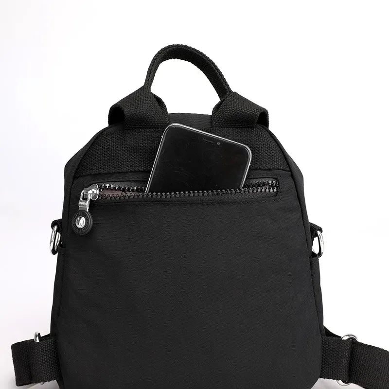 Women's Travel Casual Backpack College Students School Bag Korean Small Canvas Backpack Waterproof Fashion Shoulder Bags