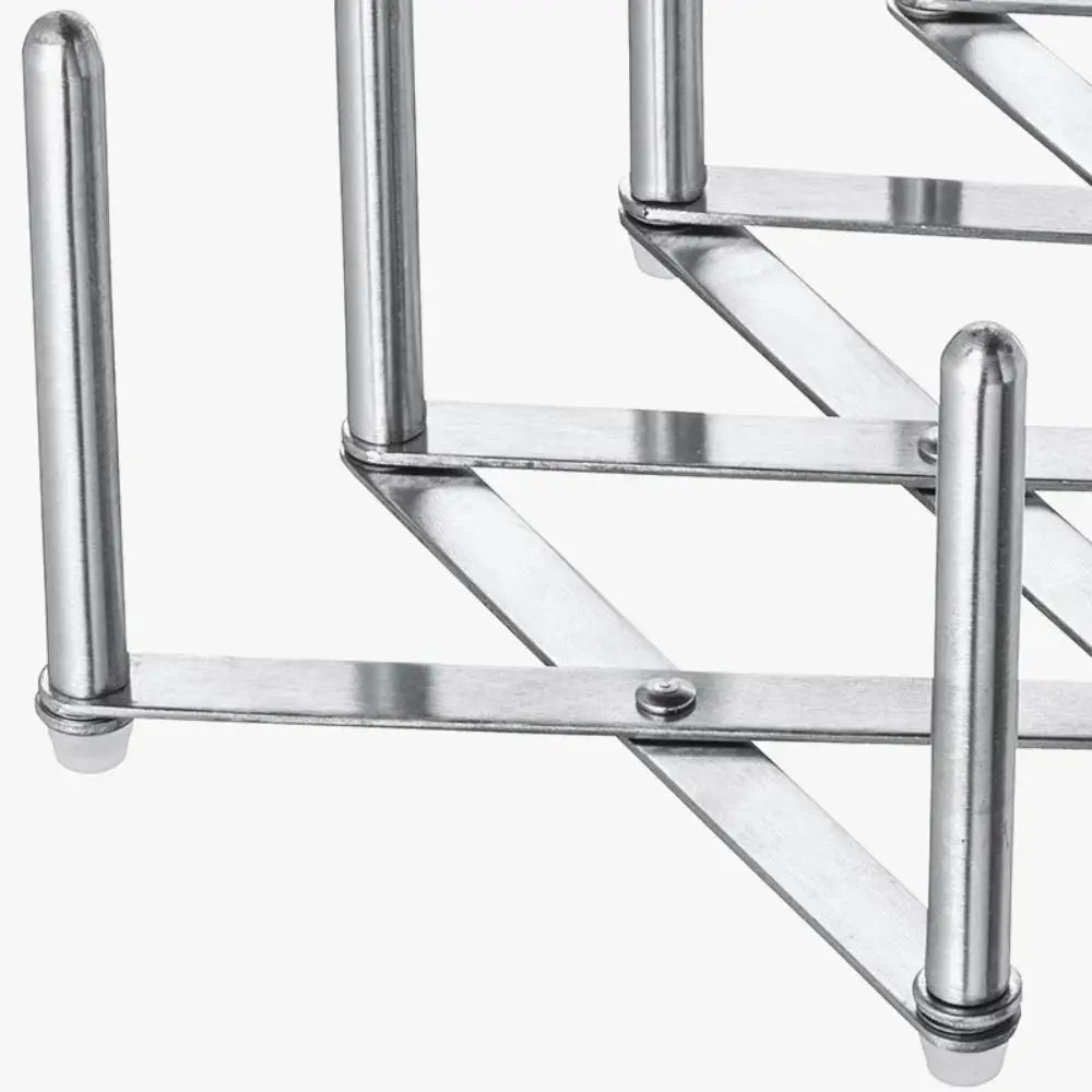 Stainless Steel Telescopic Rack Telescopic Design Foldable Pot Cover Storage Adjustable Retractable Kitchen Storage Tray