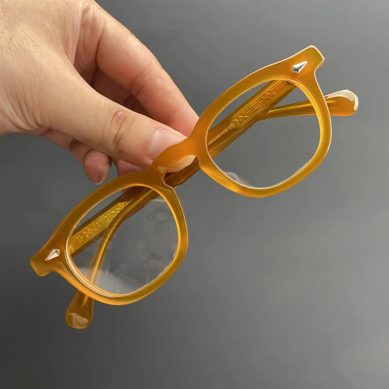 Johnny Depp Optical Glasses Frame Men Women Retro square computer acetate glasses frame men prescription myopia glasses