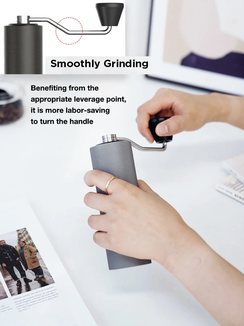 TIMEMORE Chestnut C2 C3 Manual Coffee Grinder S2C Burr Inside High Quality Portable Hand Grinder with Dual Bearing Positioning