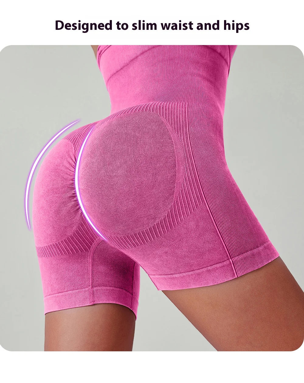 Women's Washed Yoga Bodysuit High Waisted Seamless 4-Way Stretch Workout Activewear Breathable Quick-Dry Lounge Jumpsuit