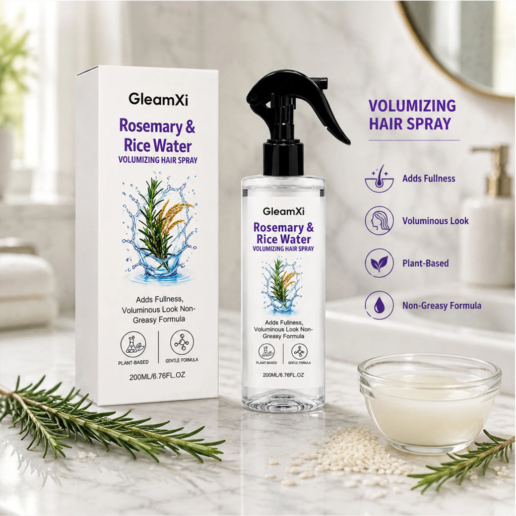 Rosemary & Rice Water Hair Spray 100%natural extracts lightweight & non-greasy Leaves hair softer smoother and healthier-looking