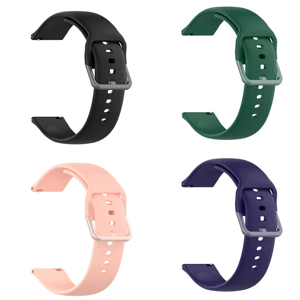 Strap For Amazfit GTS 2/4/3/GTS 2/4 Mini/GTR 4/2/2e 20mm/22mm Watch Silicone Sport Bracelet Amazfit bip 5 3/S/u pro Series band