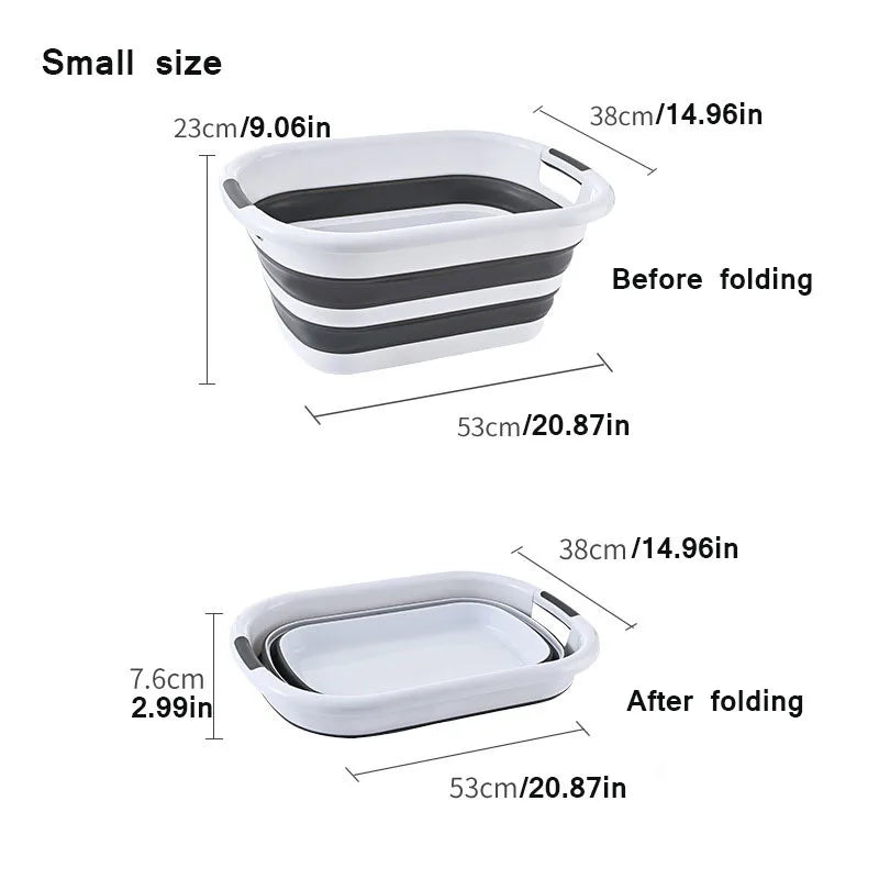 Multi-function folding storage basket large capacity dirty clothes basket cat dog pet bath basin toy home storage sorting box