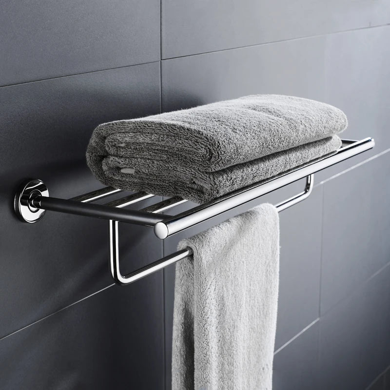 SANLUOIS High Quality SUS 304 Stainless Steel Bathroom Accessories Wall Monted Toilet Showerroom Towel Rack Bathroom Set