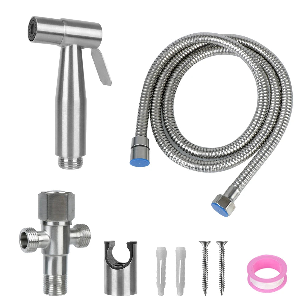 Bidet sprayer set For toilet shower head For Bathroom hand sprayer Handheld self cleaning Hand Bidet faucet Stainless Steel