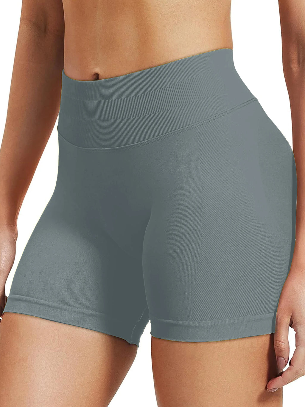 High stretch hip lifting fitness yoga shorts with peach hips and no awkward lines, Pilates medium intensity training shorts