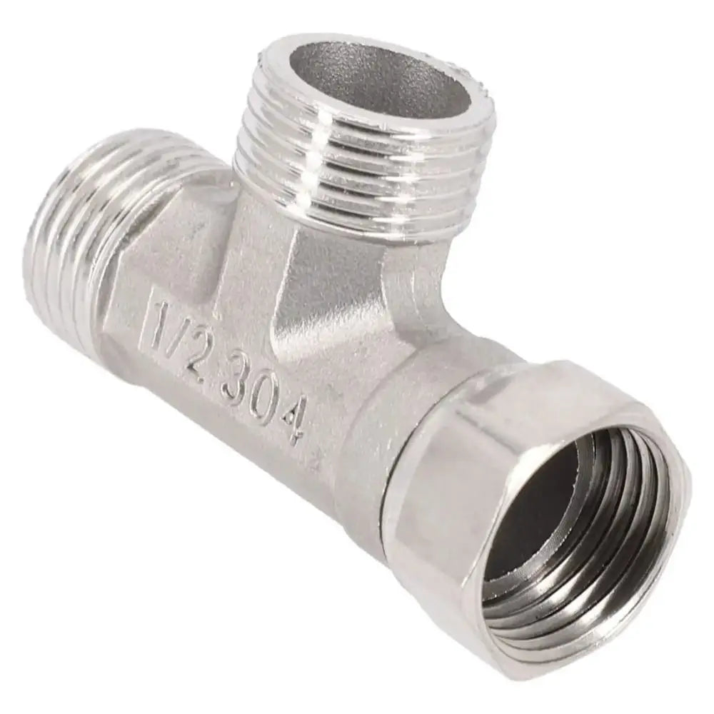 Durable Stainless Steel 3 Ways Valve Shower Faucet Converter T Adapter Spray Nozzle Water Splitter Shower Valve Bathroom