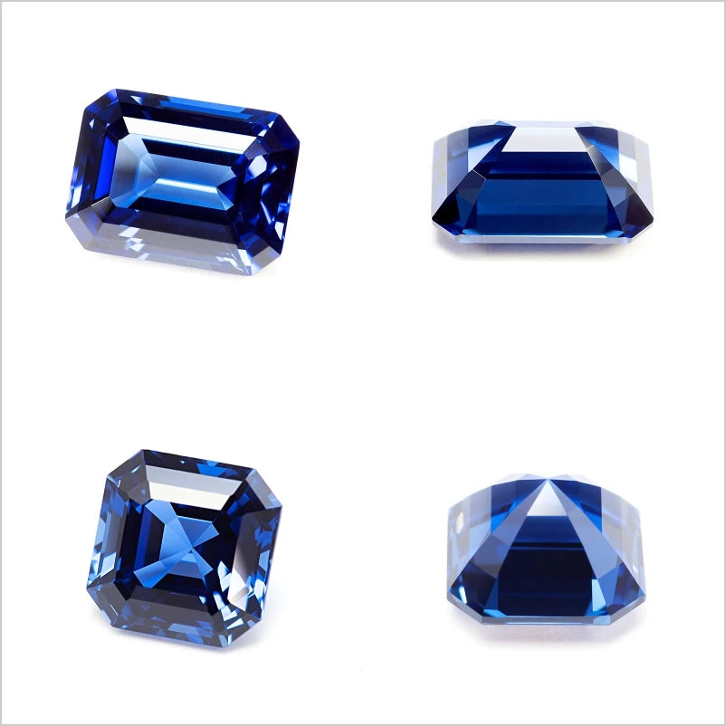ABCLab Grown Sapphire Royal Blue Color Multiple Cuts Available Gems For Jewelry Setting&Custom Design Selectable Certificate