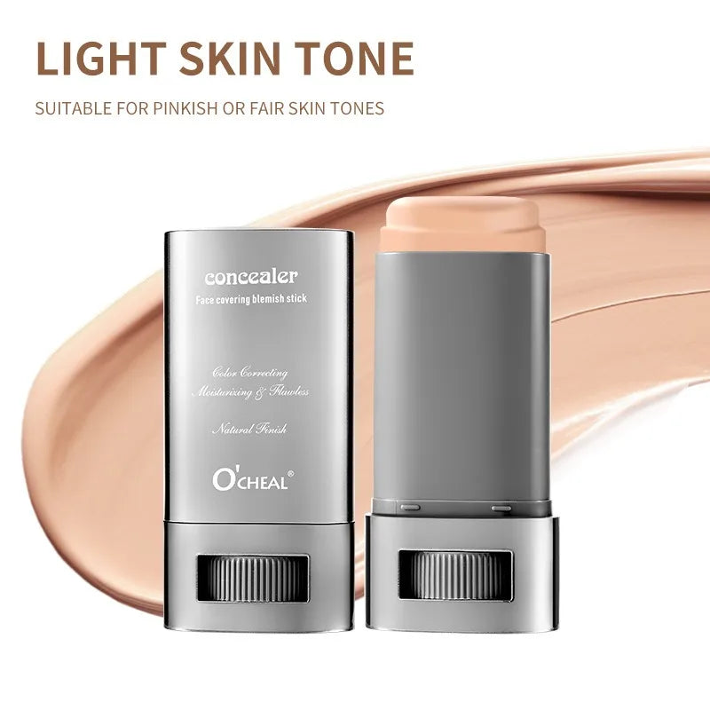 Matte Foundation Cream Stick Boosted Skin Tint Silky Texture Moisturizing Lasting Coverage Concealer Base Even Skin Tone Makeup