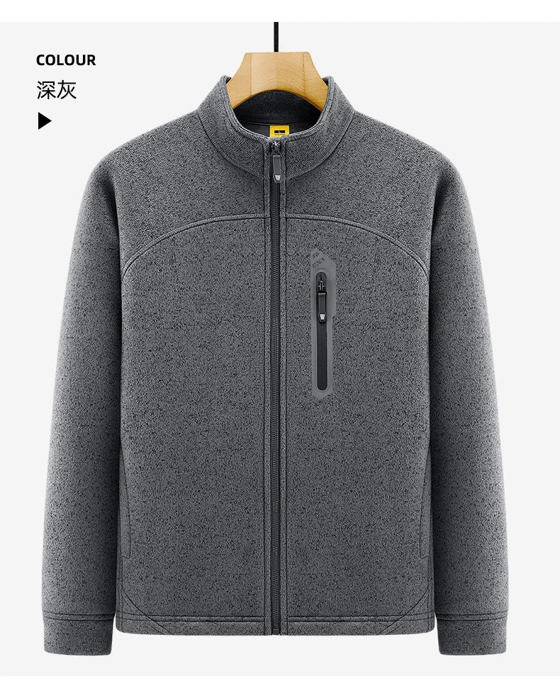 Jacket Mens M-4XL 5XL Autumn Winter New Fleece Thickening Mens Jackets High Quality Men's Casual Coats Keep Warm Jacket 26611