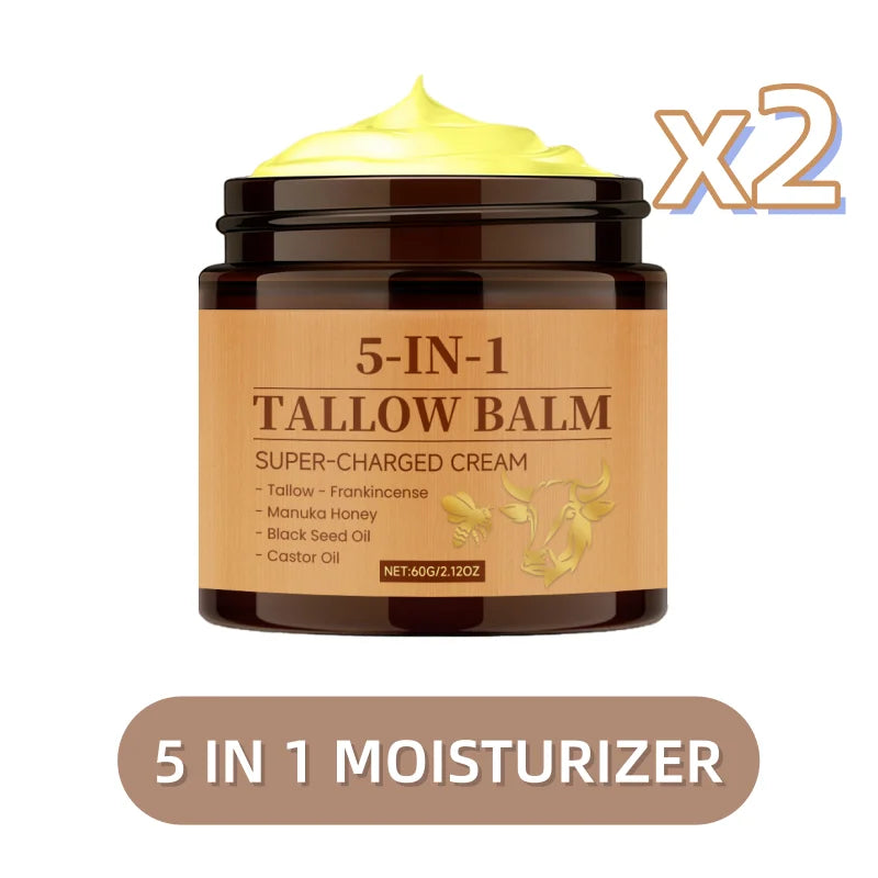 Whipped Beef Tallow Honey Balm Lock Moisture Nourish Repair Facial Skin Enhance Elasticity Soften Rough Skins Face Moisturizer