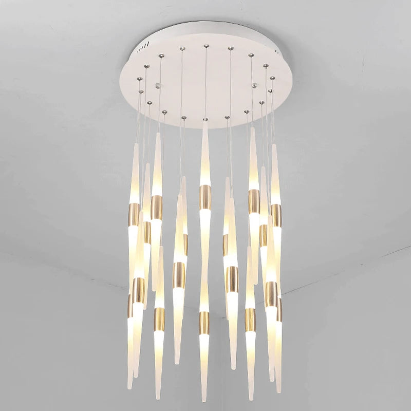 Led Pendant Lamps for Stairs Attic Living Room Bedroom Kitchen Staircase Ceiling Lighting Indoor Home Decoration Long Chandelier