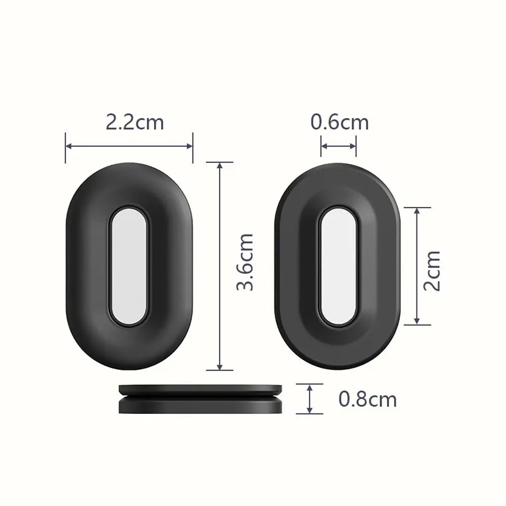 2Pcs/Set Strong Magnetic Adsorption Magnetic Remote Control Holder Self-Adhesive Magnetic Absorption Nanopatch