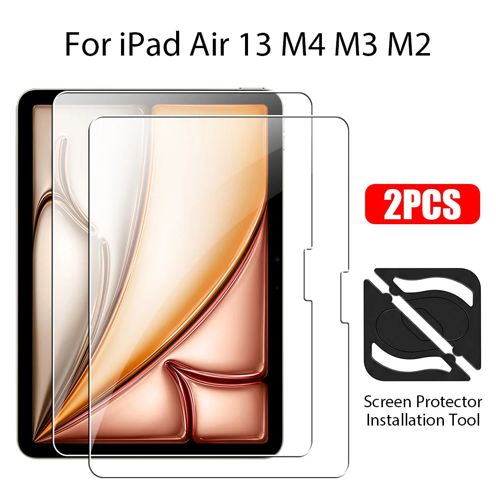 tempered glass for ipad air 11 m4 m3 m2 5 4 pro 13 m5 12.9 screen protector 11th a16 10 9 9th 10th gen mini 7 6 Protective Film