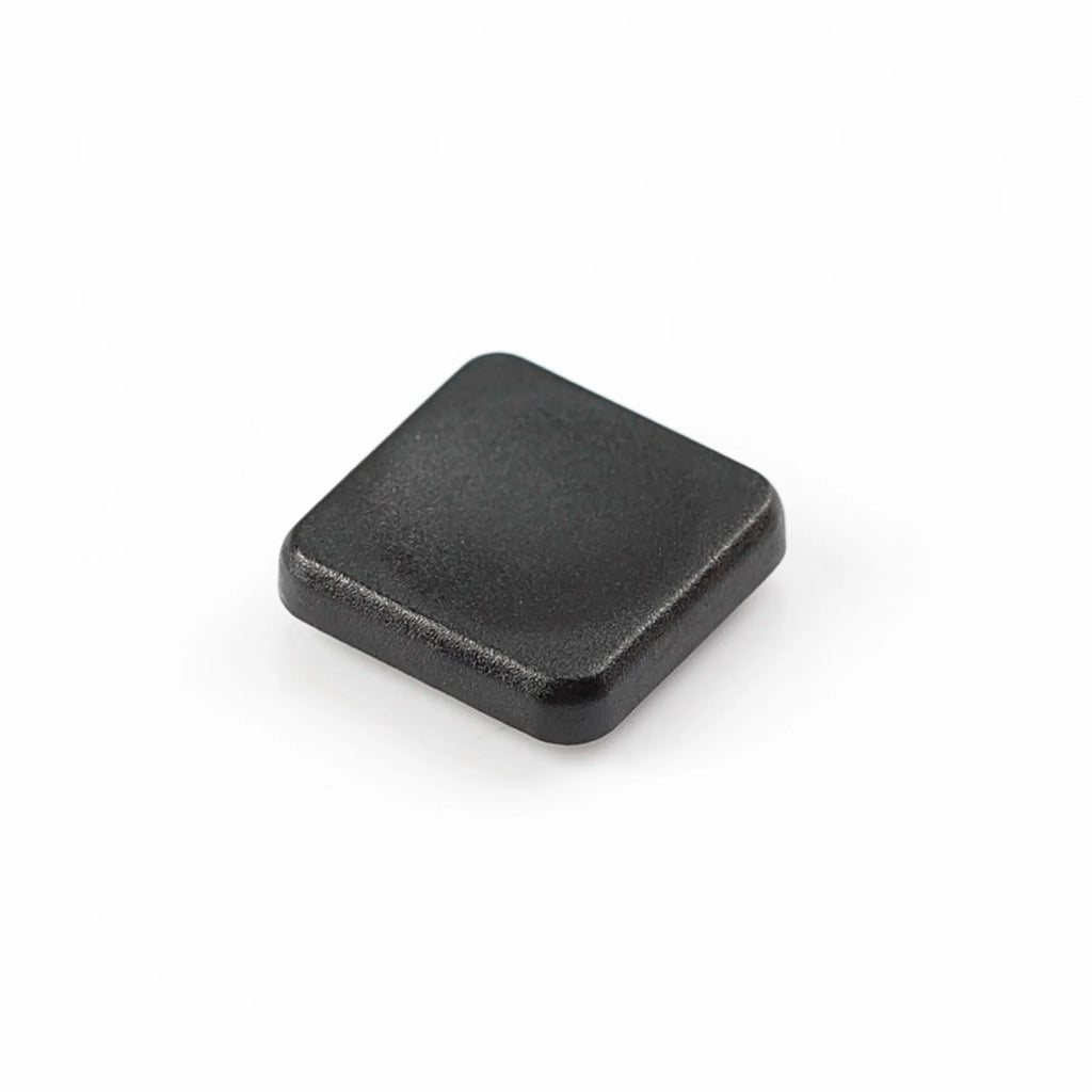 YMDK Square Round 1u Low Profile Blank Black White Keycaps PBT Material DIY for 1350 Switches Mechanical Keyboard