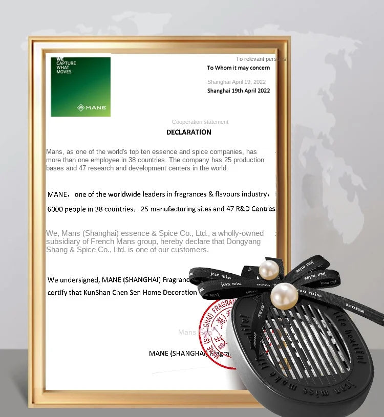 Car Fragrance Diffuser Natural Scented Car Perfume Pendant Decorate long-lasting aromatherapy fragrance piece car deodorization
