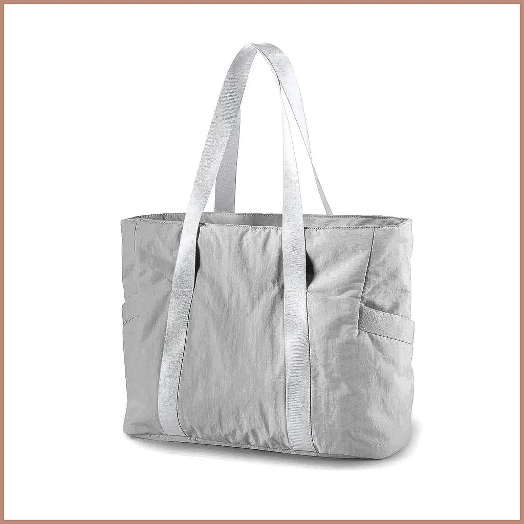 Large Capacity Tote Bag Multipurpose Work Laptop Organizer Gym Yoga Travel Shoulder Bag Waterproof Nylon Business