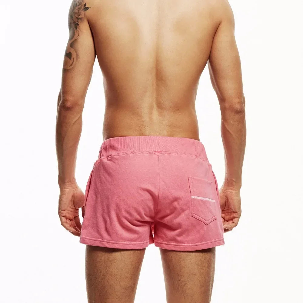 SEOBEAN Men's Shorts Casual Summer Beach Small Cotton Home Shorts Loose Fitness Pockets