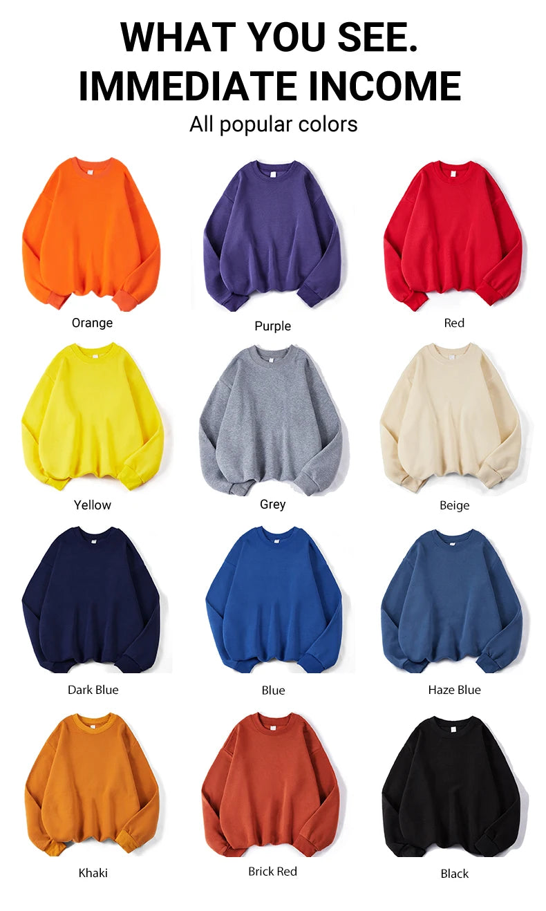 New York California Malibu Letter Sweatshirts Winter Women Casual Loose Hoodie Fleece Warm Crewneck Pullover Comfortable Clothes