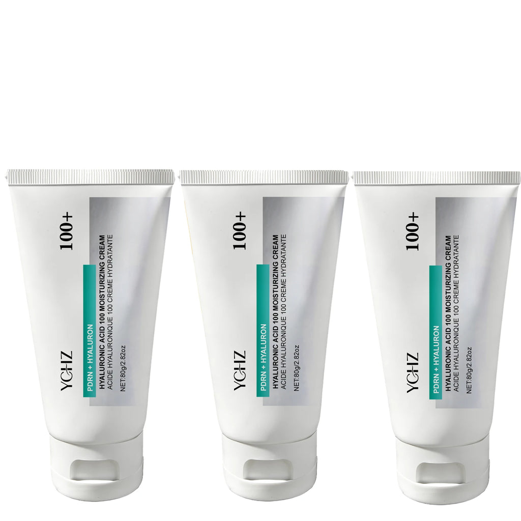 Hyaluronic Acid 100% Moisturizing Cream, Lightweight, Improves Dull Skin and Deeply Repairs Dry and Sensitive Skin, Anti-Aging Cream, Korean Skincare - 80g