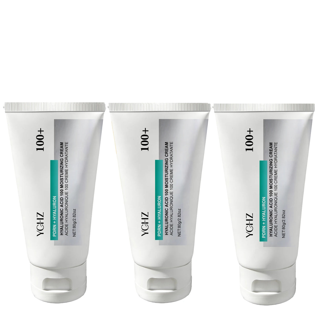 Hyaluronic Acid 100% Moisturizing Cream, Lightweight, Improves Dull Skin and Deeply Repairs Dry and Sensitive Skin, Anti-Aging Cream, Korean Skincare - 80g
