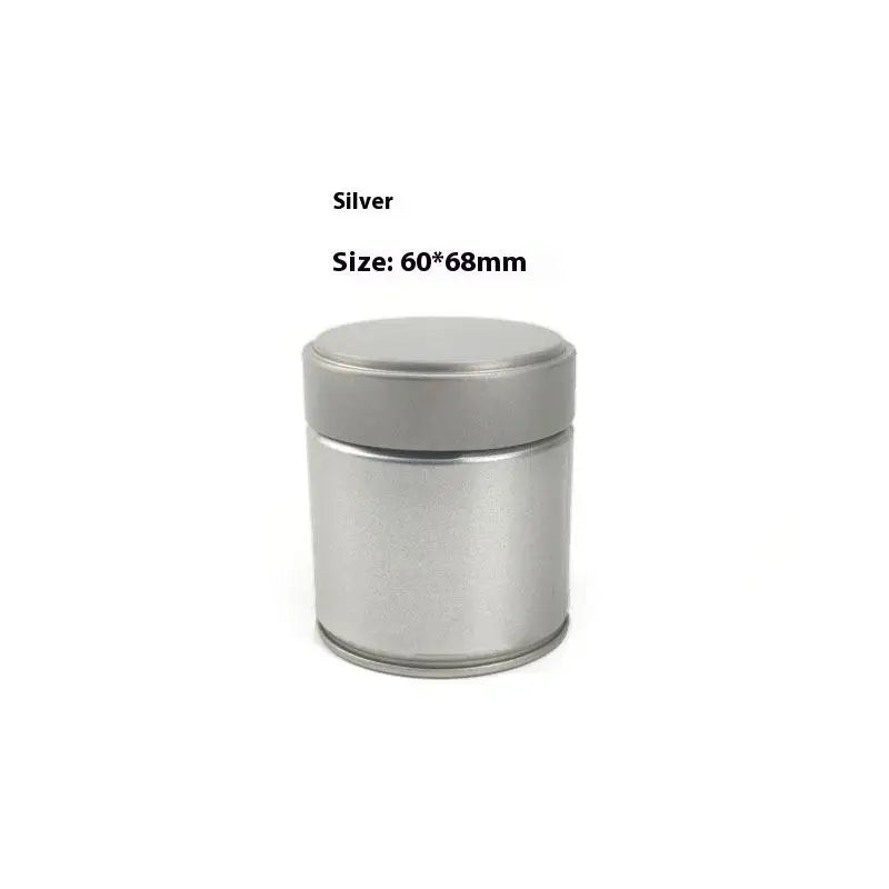 1 Pcs Portable Mini Matcha Powder Can Thick Tinplate Tea Sealed Jar Spice Storage Box Container Box Kitchen Gadgets Household