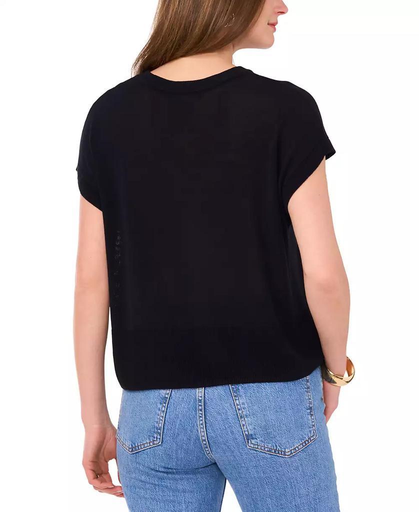 Women's Drop-Shoulder Short-Sleeve Sweater | Vince Camuto