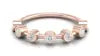 Lab Grown Diamond Bezel Set Rose Gold Plated Eternity Band 9K 10K 14K 22K Stackable Rings Women Indian Jewelry Set Latest Design