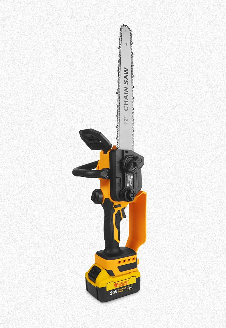 12-inch Two-hand Brushless Electric Chain Saw Automatic Lubrication System Portable Garden Logging Tool For Dewalt 20v Battery