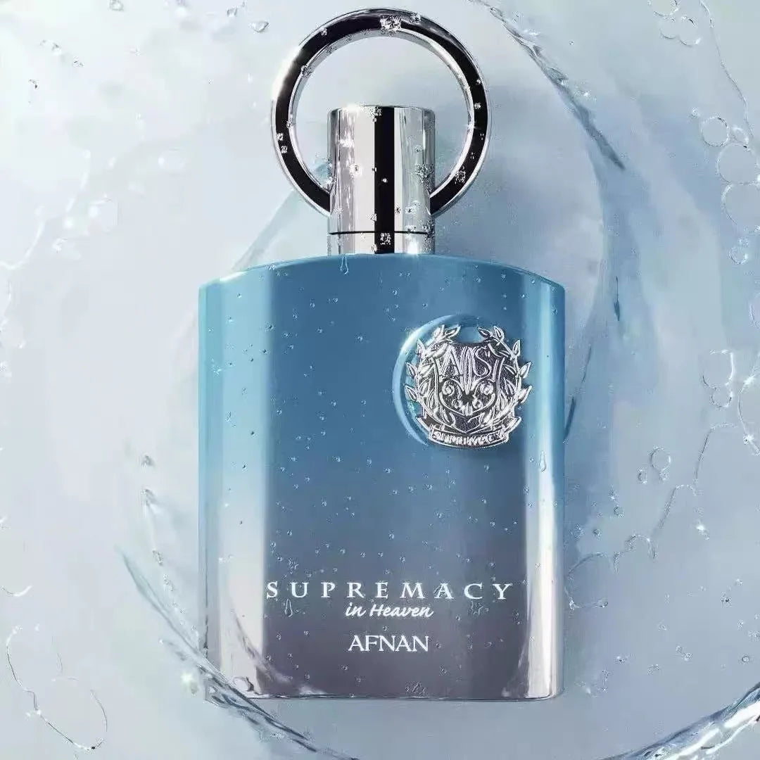 Afnan Supreme In Heaven aromatic woody notes, fresh green tea citrus male fragrance, 100ml, long-lasting unique fragrance, gift box packaging, perfect choice for gifts