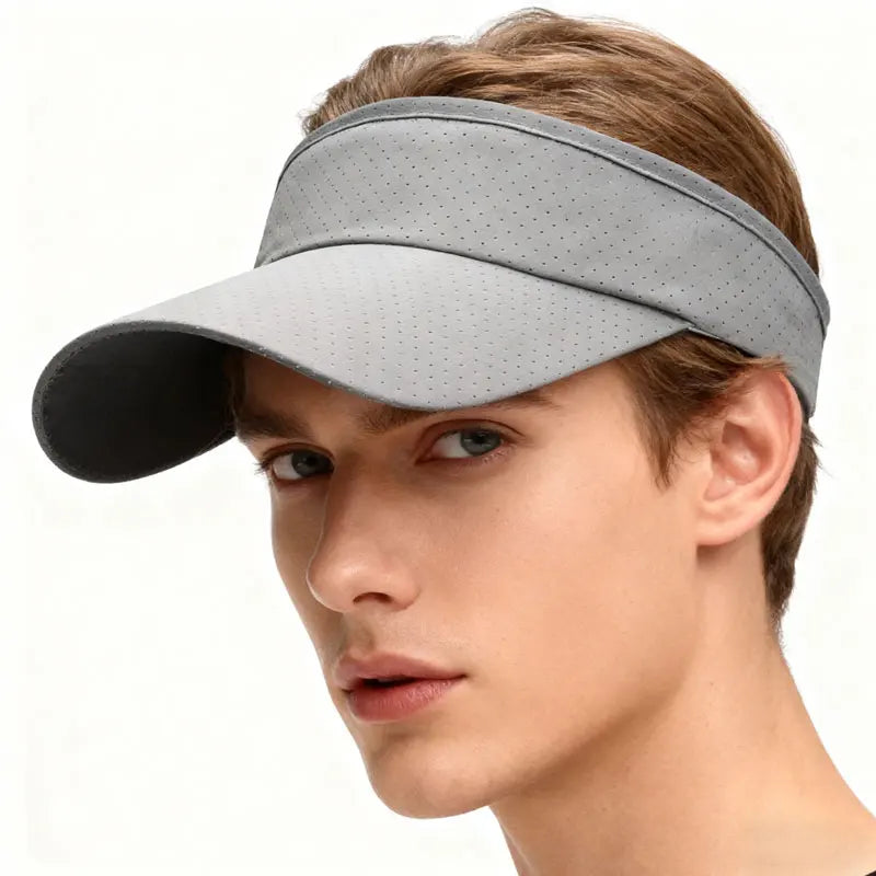 New Unisex Sun Hat with Open Top, Sun Protection, Outdoor Versatile Solid Color