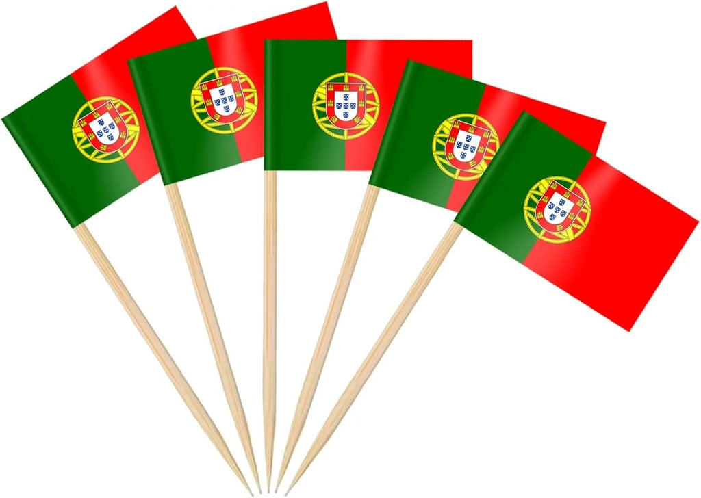 100 Pcs 10 Countries Toothpick Flags, Mini Flag Cupcake Toppers,Different Countries Flags Cocktail Picks for Party Decorations